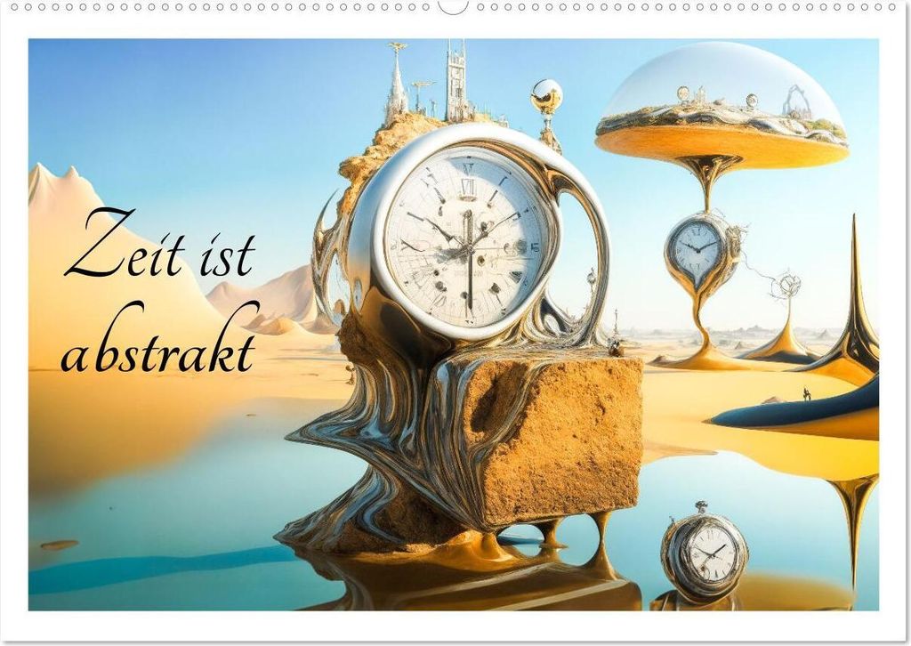 Zeit ist abstrakt (Wandkalender 2026 DIN A2 quer), CALVENDO Monatskalender