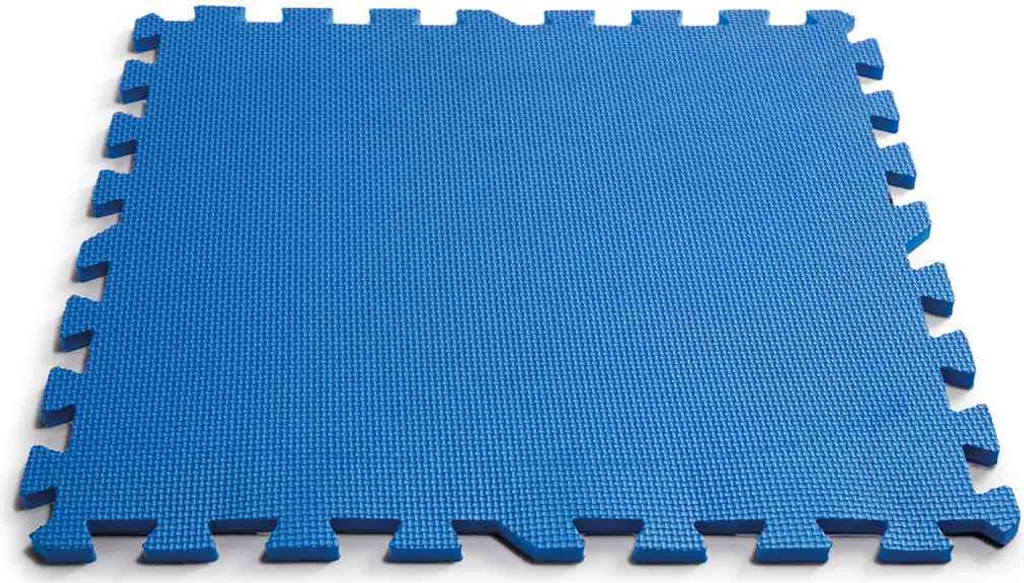 Tapis de Sol pour Piscine Hors-Sol INTEX 8 Dalles Bleu 50x50 cm