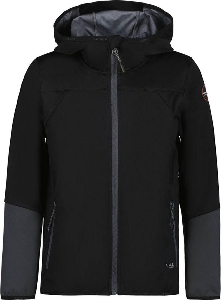 Icepeak Keo Jr A.W.S. EXTREME Kinder Softshelljacke, Schwarz, Größe 128