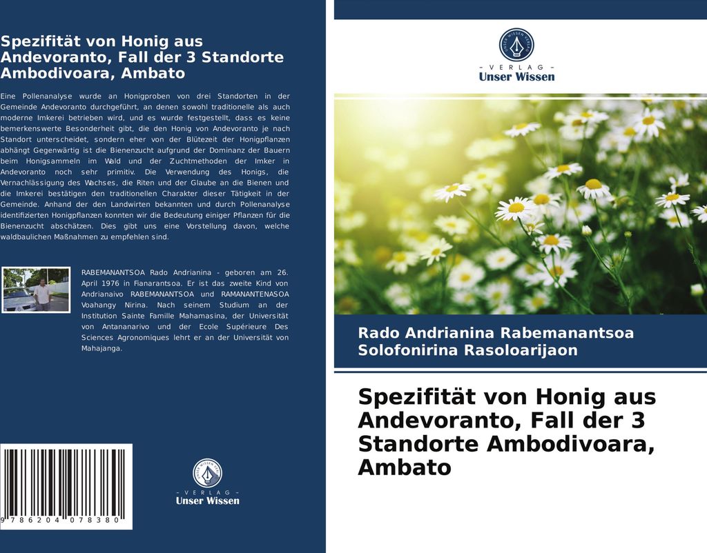 Spezifität von Honig aus Andevoranto, Fall der 3 Standorte Ambodivoara, Ambato