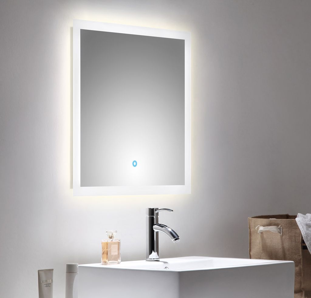 LED Spiegel 60x60 cm mit Touch Bedienung