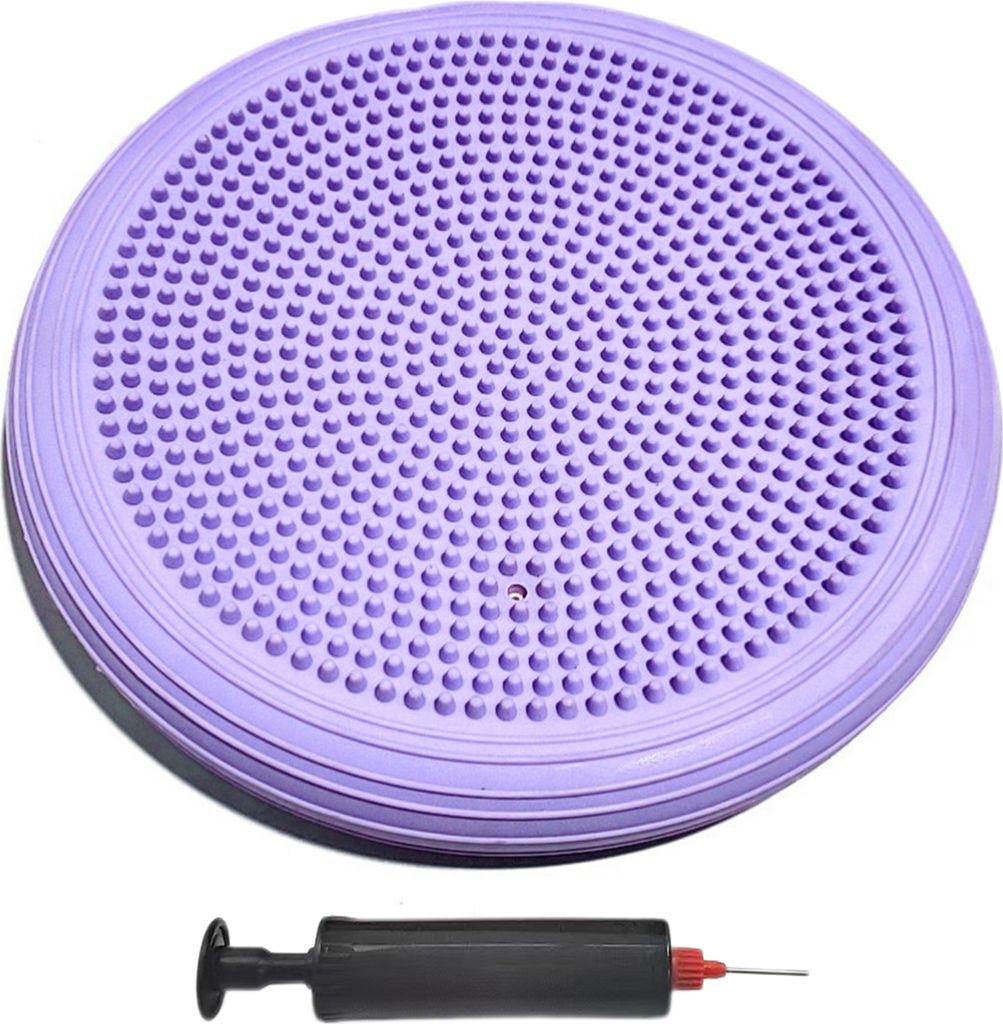 PVC-Yoga-Balance-Pad mit Luftpumpe, Wackel-Balance-Kissenbrett, aufblasbare Massage, Wackelsitz, Gleichgewichts-Stabilitätstraining, Kerntraining,...