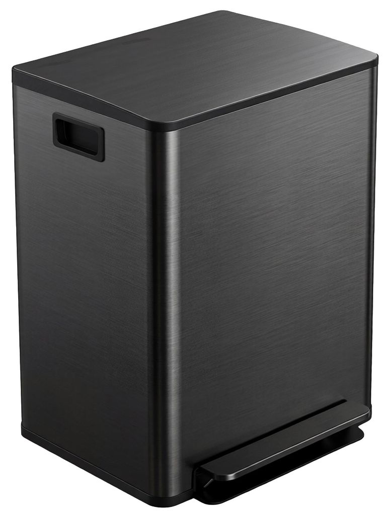 HOMCOM Mülleimer Küche 2 x 30L Treteimer mit Produktbild 