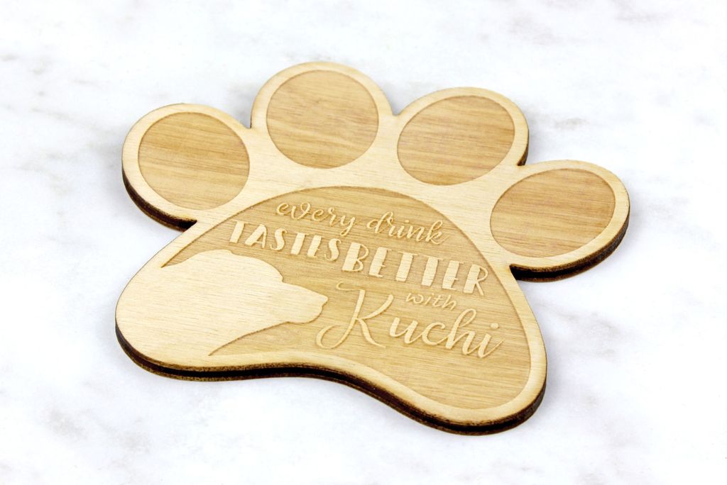 Kuchi, Sage Jangi, Afghanischer Schäferhund - Tasse Untersetzer, graviert Untersetzer mit Hund, Geschenk für Hundeliebhaber von Art-Dog Marke