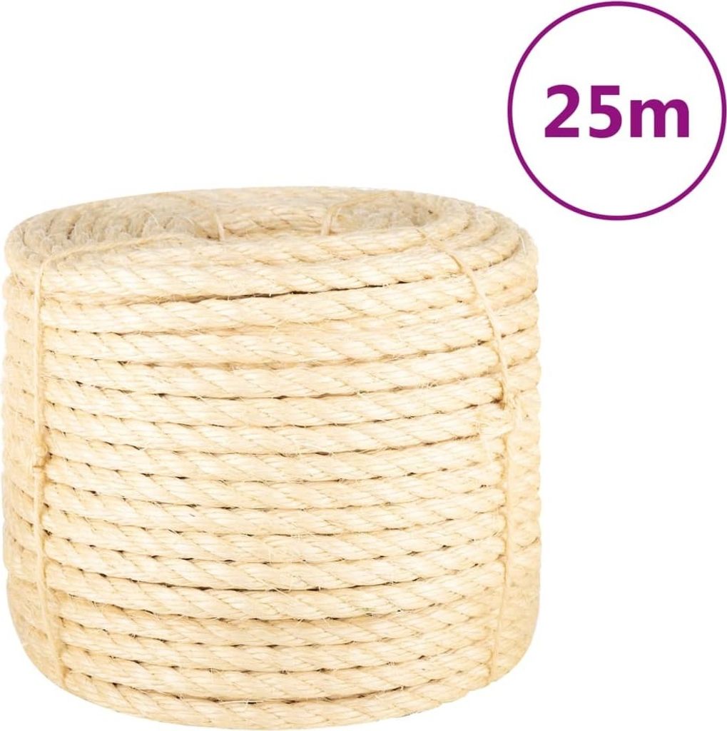 dkd-home-decor Sisal Seil 25 m, 3 kg