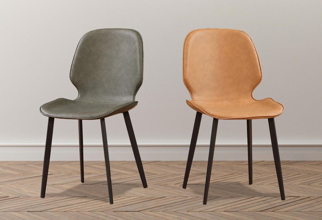 Sessel Stuhl 1x Esszimmer Lounge Sitz Polsterstuhl Kunstleder Fernseh Lehnstuhl