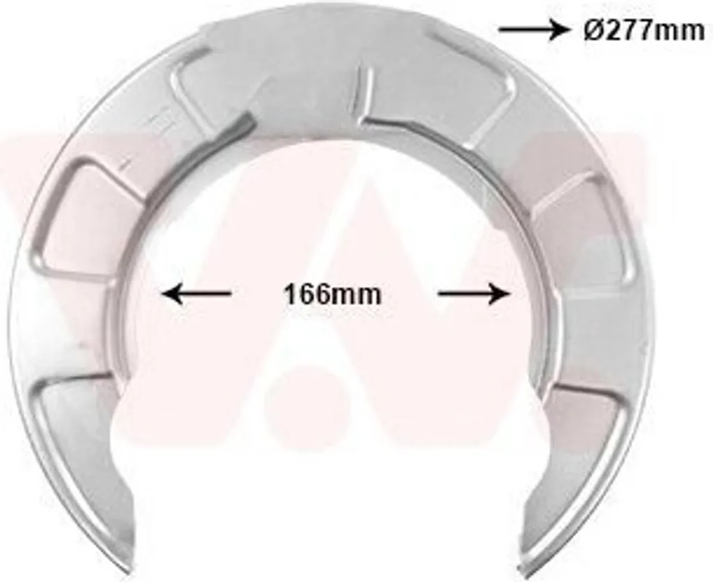 Tôle d'ancrage de frein arrière pour Hyundai Getz TB Van Wezel 8251373