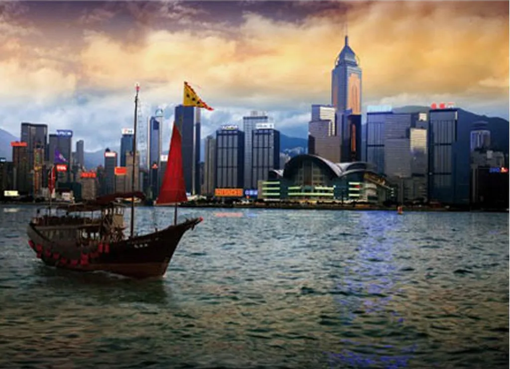Puzzle 1000 pièces robuste Hong Kong vue de nuit sans reflets gênants