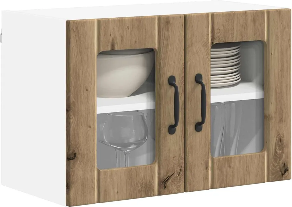 Pensile SYFAX Rovere Artigianale 60cm - Mobiletto Cucina Salvaspazio