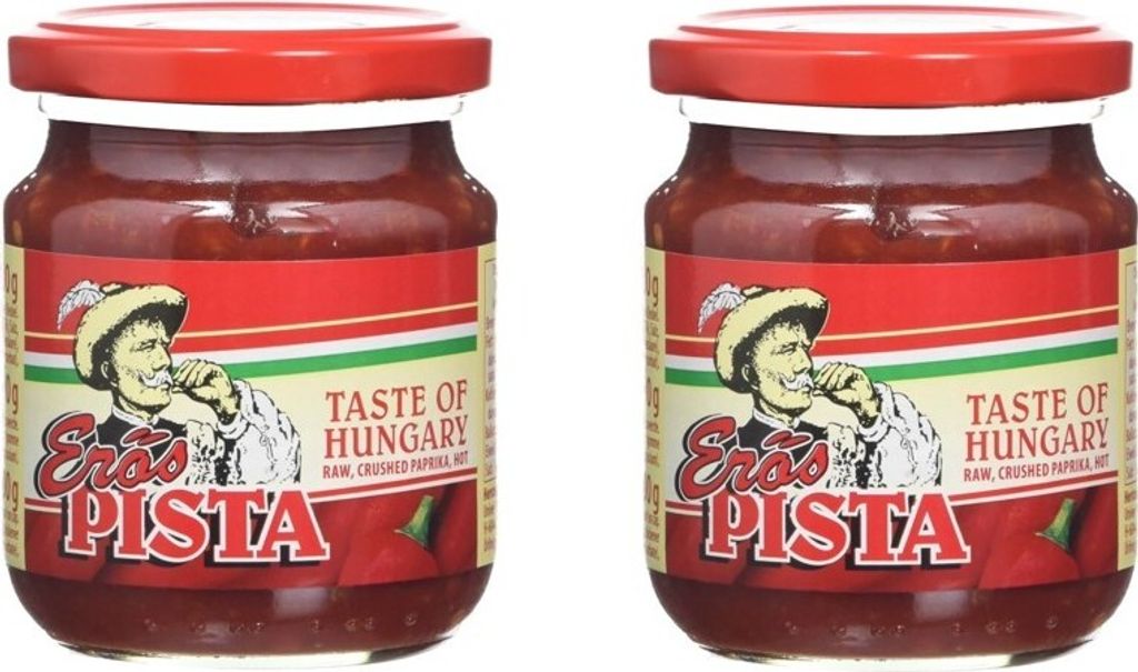 Paprikapaste scharf Erös Pista 2 x 200g Univer aus Ungarn Produktbild 