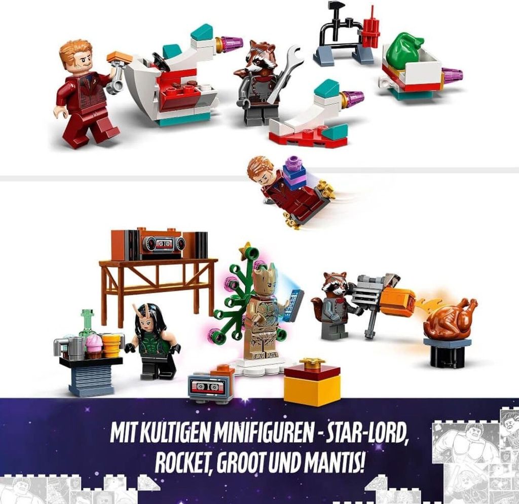 LEGO 76231 Marvel Strážcovia Galaxie Adventný kalendár 2022 Obrázok produktu 10