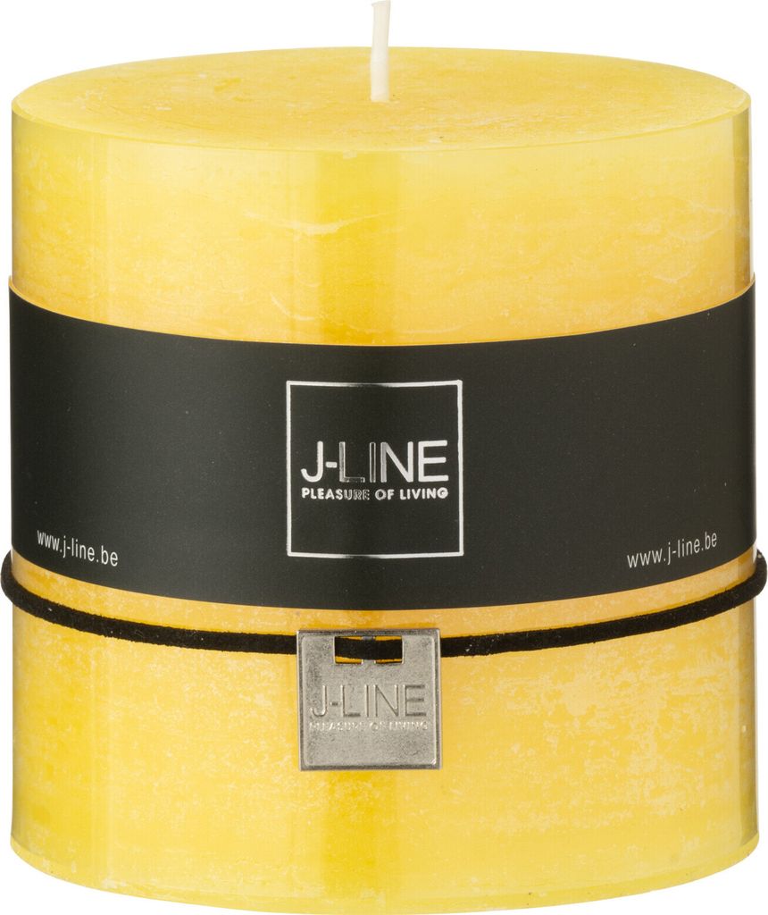 J-Line Zylinderkerze Gelbe 64S