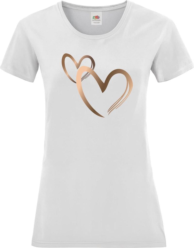 PAULGOS Damen T-Shirt "Herzen rosegold"