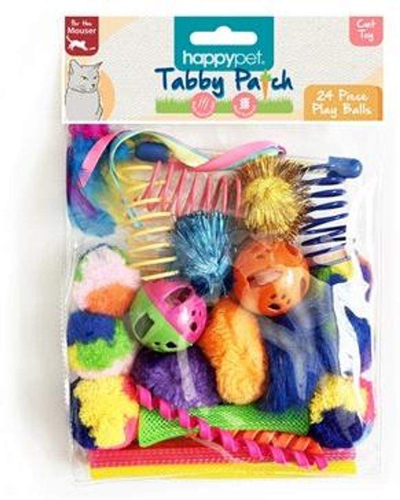 Happy Pet Tabby Patch Bälle im Multipack