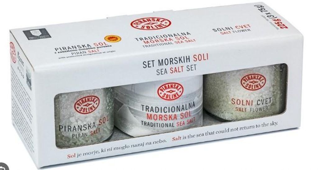 Piranske Soline Meersalz-Set (3 x 75 g) Salzblume und Produktbild 