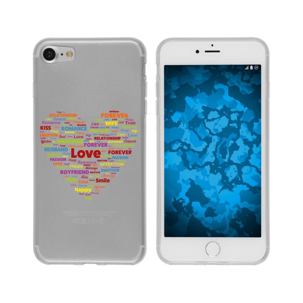 PhoneNatic Case kompatibel mit Apple iPhone 6s / 6 Silikon-Hülle pride Herz M5
