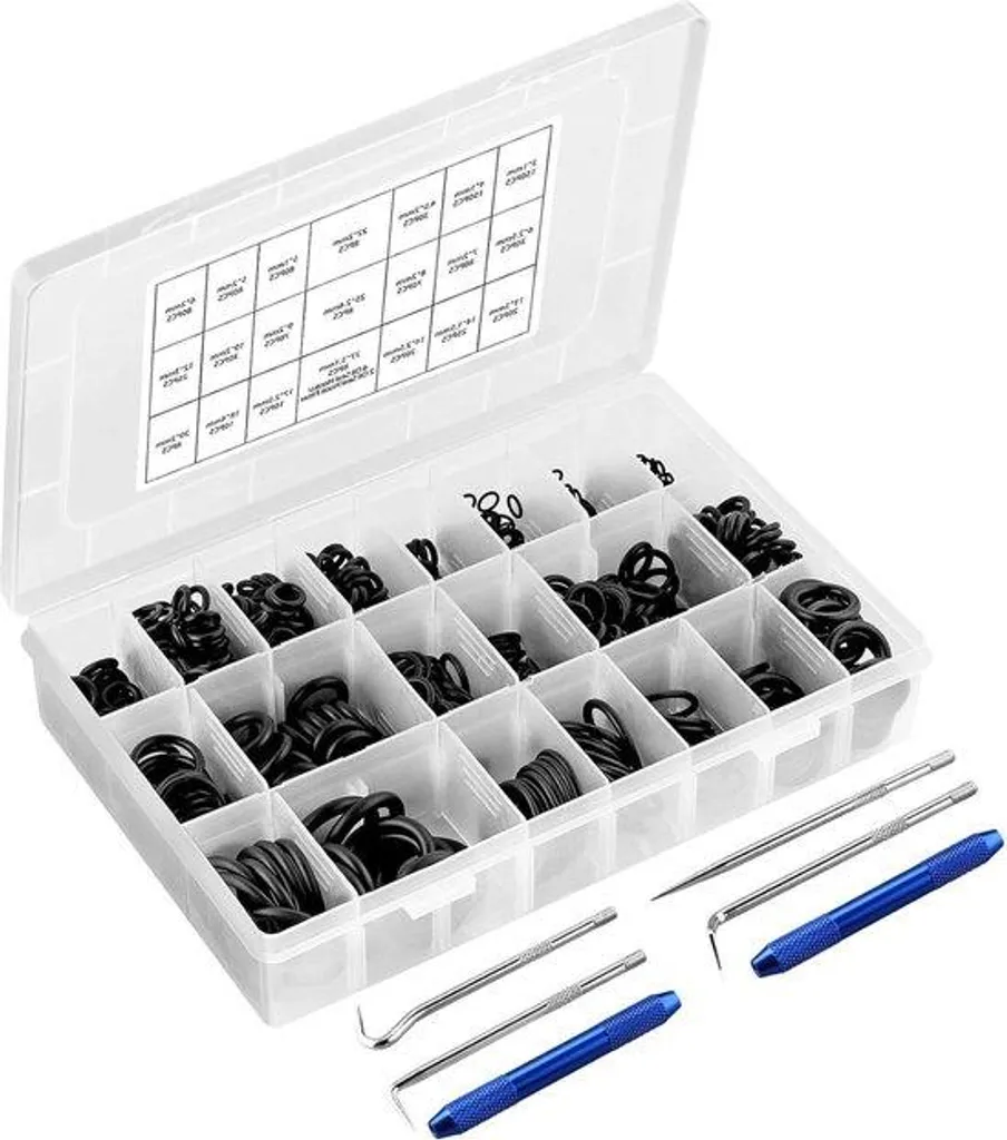 Coffret de 960 joints toriques en caoutchouc nitrile NBR de 3 à 20 mm