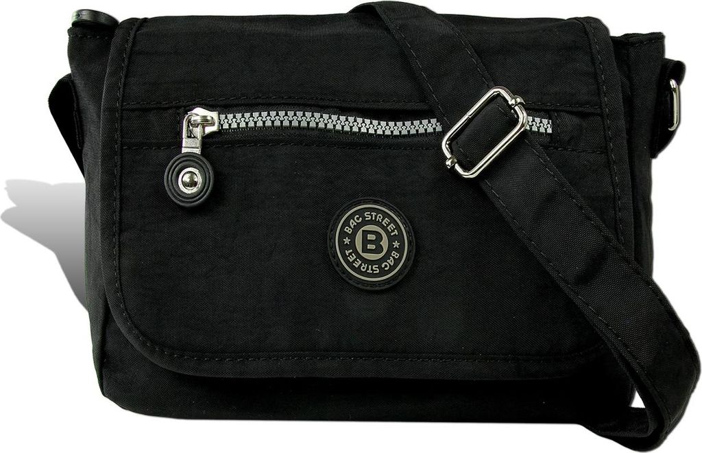 Bag Street Nylon Umhängetasche schwarz Damen Tasche D2OTJ201S