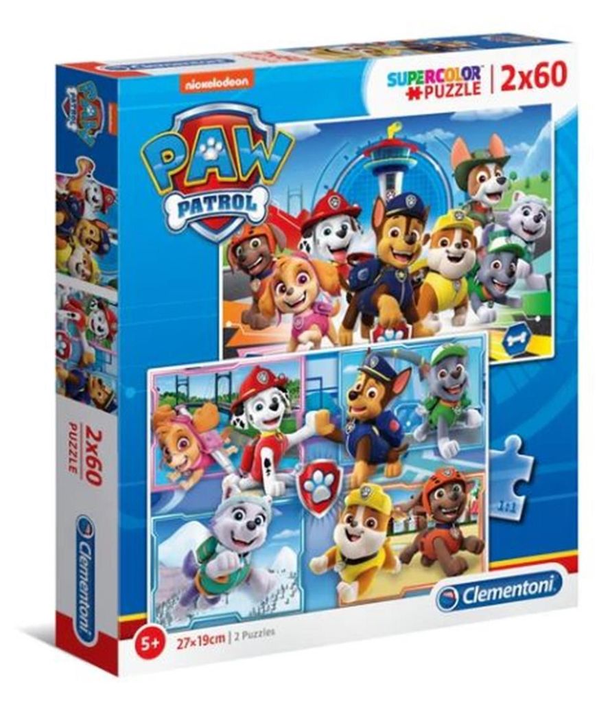 Clementoni Puzzle PAW Patrol, 2x60Stck.