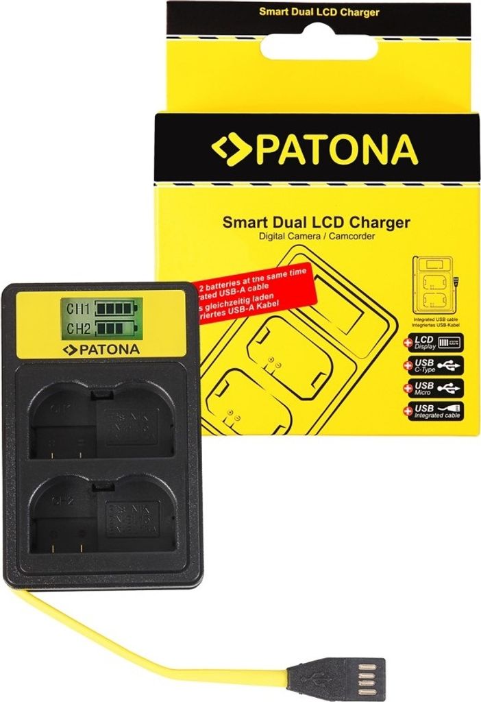Smart Dual LCD USB Ladegerät für Nikon EN-EL15 ENEL15 D600 D610 D7000 D7100 D800 D8000
