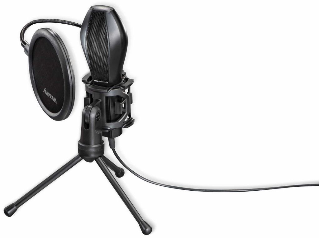 Hama MIC-USB Stream, 50 - 16000 Hz, 2200 Ohm, Kabelgebunden, USB, Schwarz, 2 m