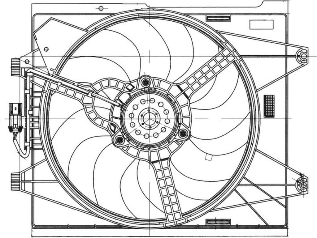 NRF 47655 Lüfter Motorkühlung Kühlerlüfter für FIAT 500 (312) Wasserkühler