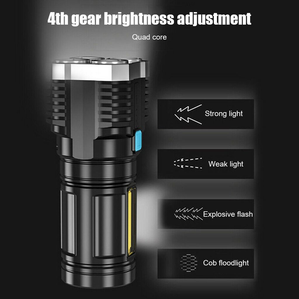 USB-Schmuck-Taschenlampe DX4 – 4 Lichtquellen Für Edelstein-Bewertung, Wiederaufladbar