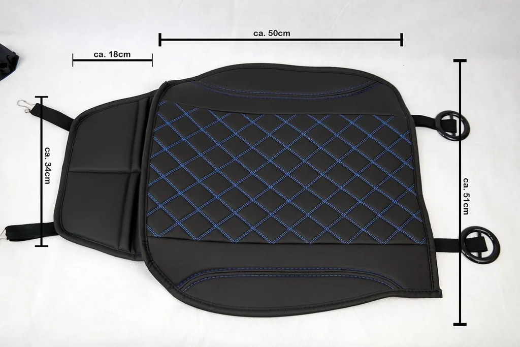Bremer Coprisedile In Ecopelle Grigia Per Nissan Pixo – Con Tasche E Adatto A Sedili Riscaldati – OT409