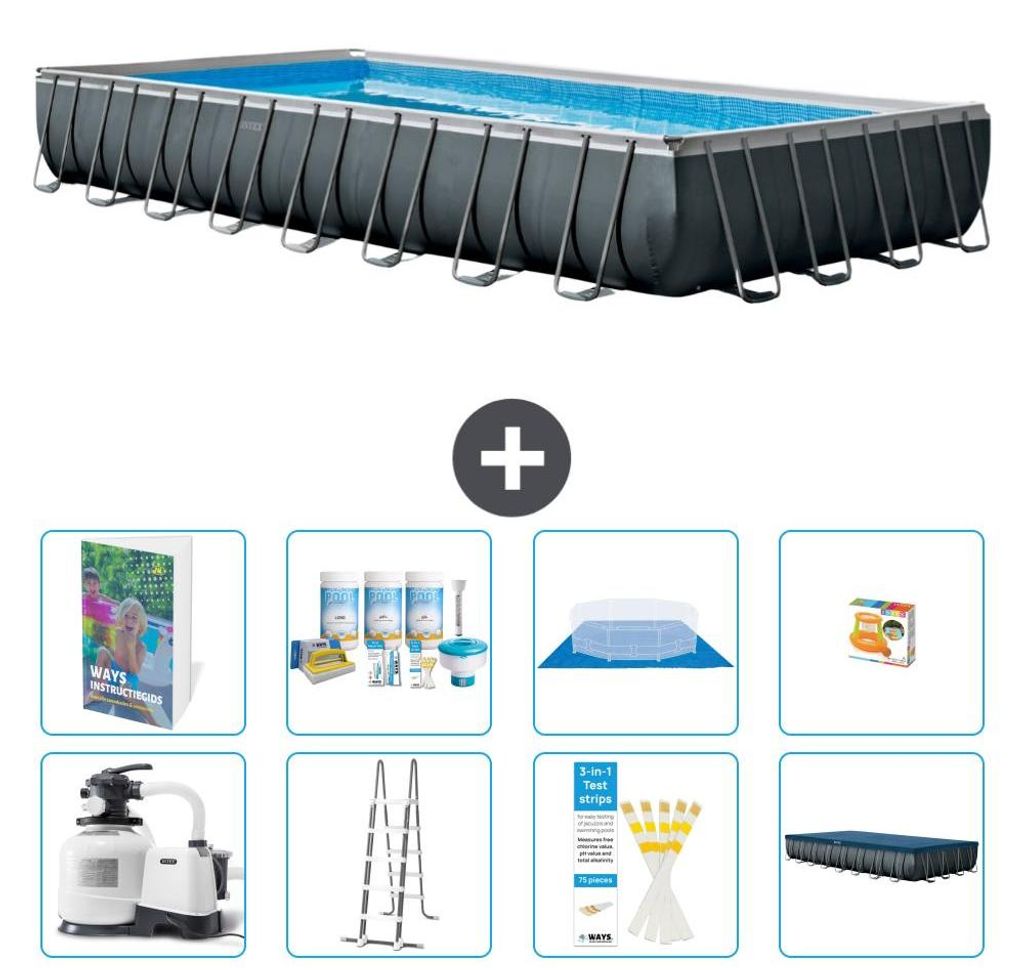 Ultra XTR Pool Rechteckig - 975x488x132 cm - 9-teilig S548