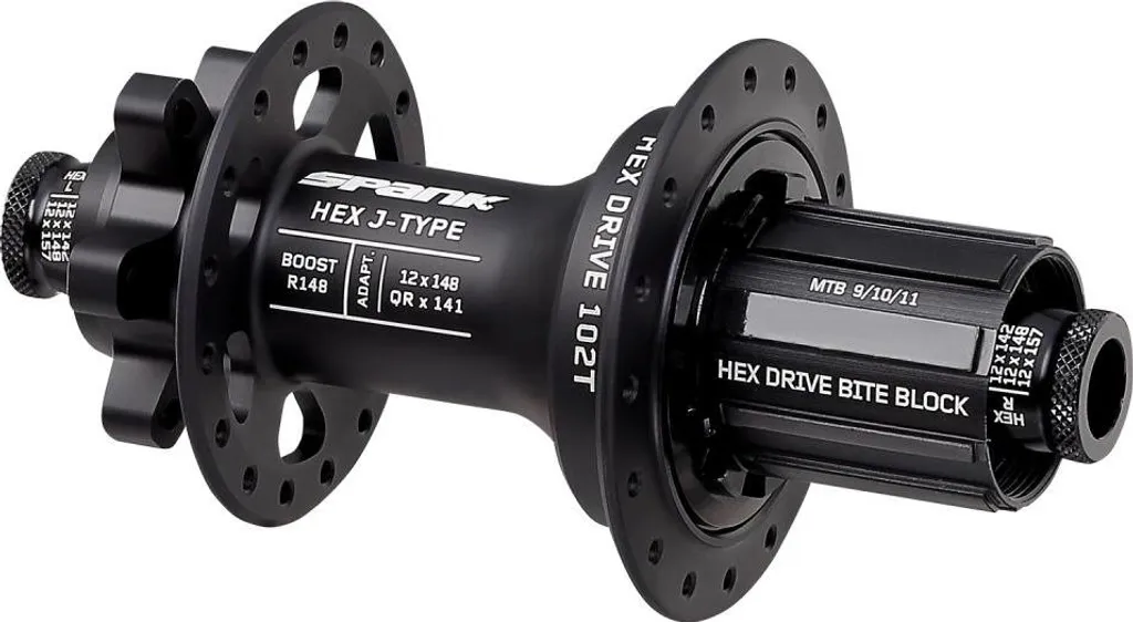 Réparez votre roue avec le Moyeu Spank HEX XD Boost 148 102T Noir