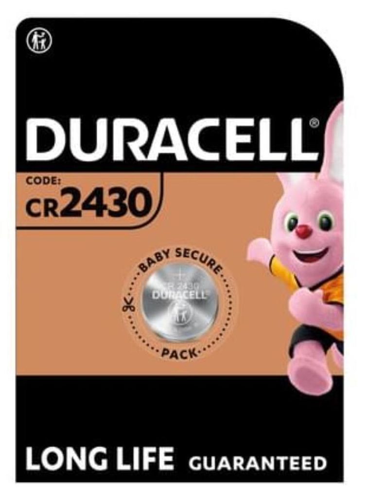 DURACELL Pile bouton lithium CR2430 1 blister Image du produit 