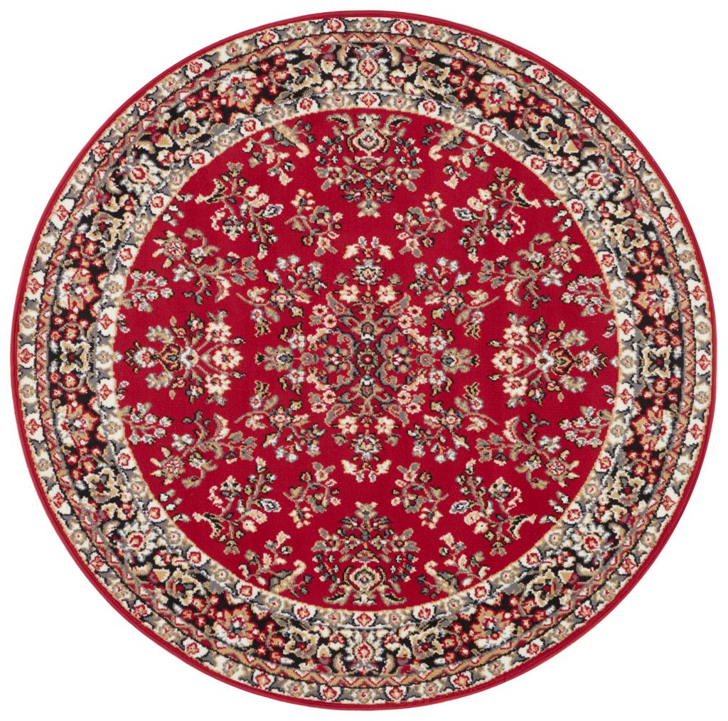 Hanse Home 005 Kurzflor Teppich Rund Design Rot Produktbild 