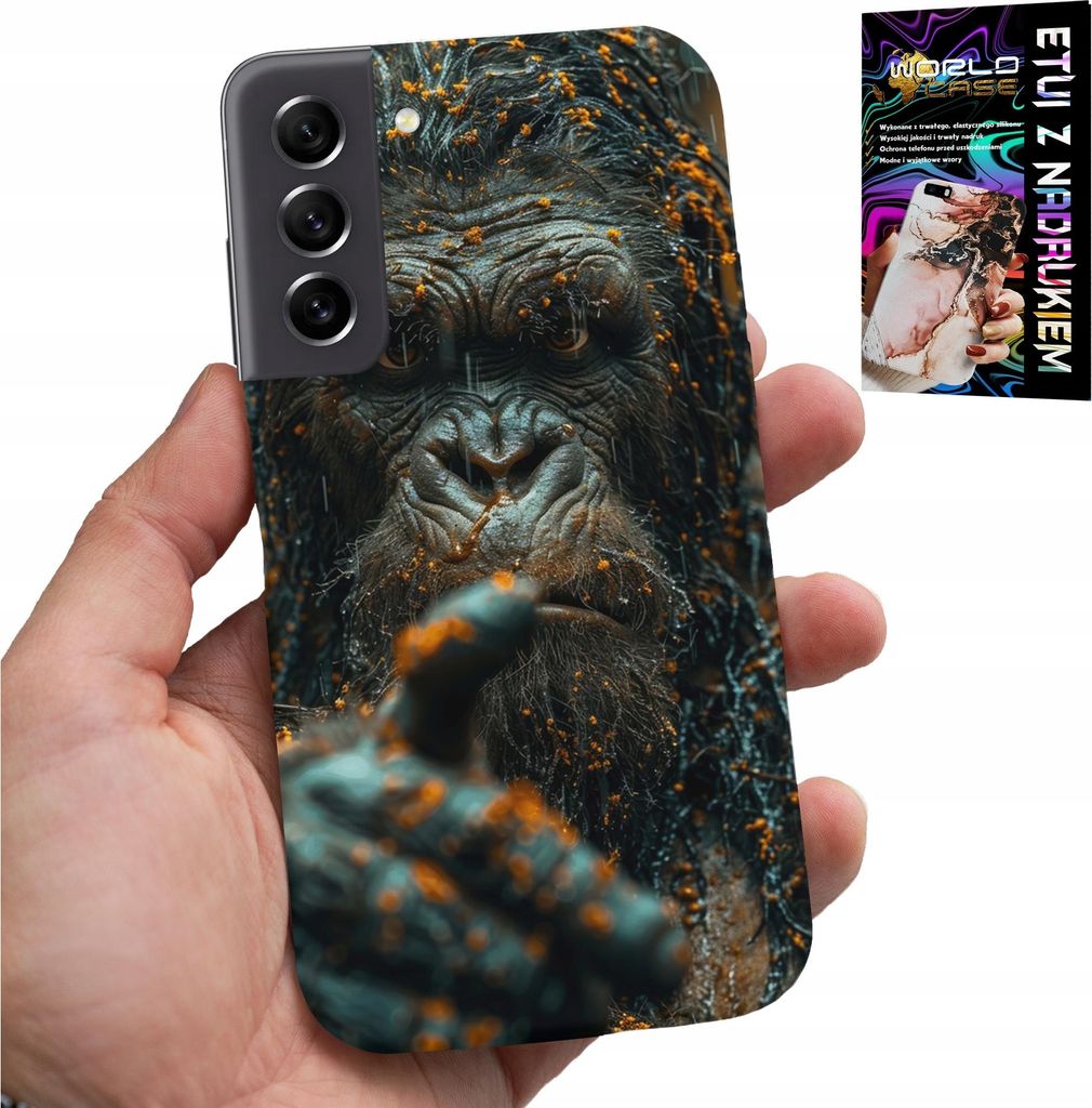 Gehäuse Für Samsung Galaxy S22 Plus - Affe, Affe, Gorilla, Tiere + Glas