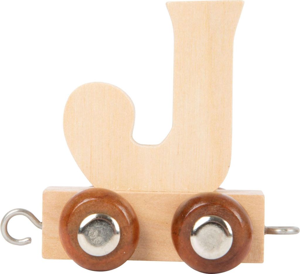 Small Foot - Buchstabenzug aus Holz - j - 12 Stück