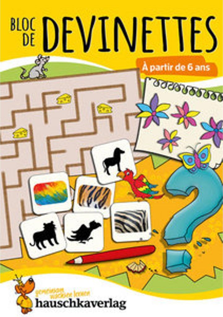 Bloc de casse-têtes et livre activite 6 ans : Des énigmes colorées pour la maternelle - cahier activite 5 ans labyrinthe, sudoku, etc pour stimu...