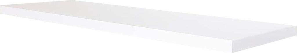 Wandregal aus Holz 100 x 15 x 25 cm - Bis zu 30 kg - Weiß