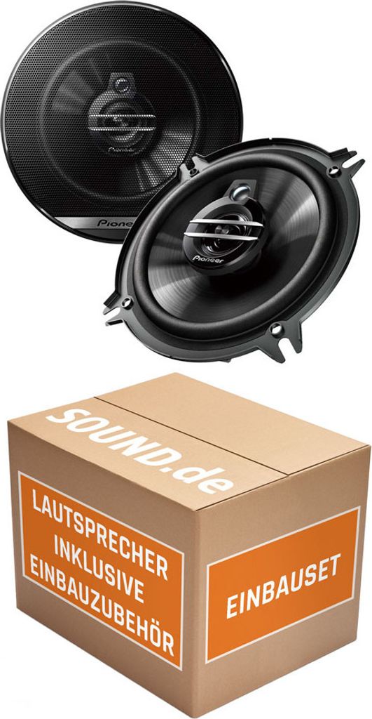 Opel Omega B | Tür hinten - Lautsprecher Boxen Pioneer TS-G1330F - 13cm 3-Wege 130mm Triaxe 250W Auto Einbausatz - Einbauset
