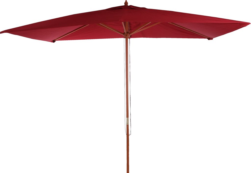 Parasol Florida, parasol ogrodowy, 2x3m poliester/drewno Zdjęcie produktu 