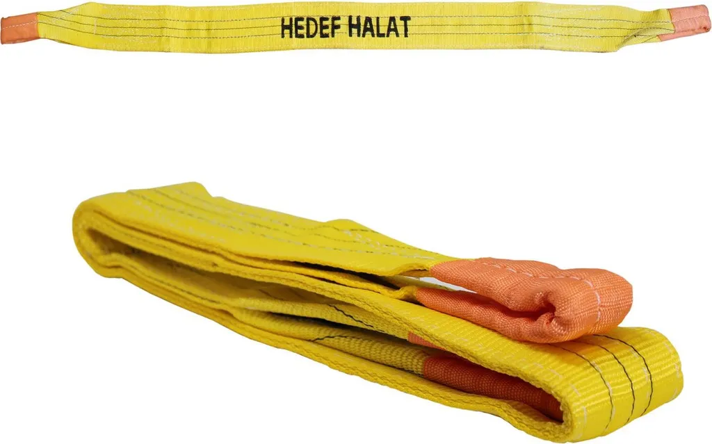 Évitez les dommages de charge avec cette sangle de levage souple Jaune