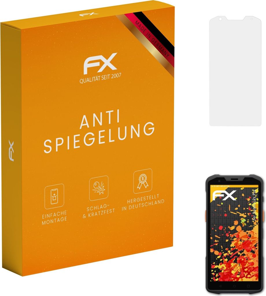 atFoliX FX-Antireflex 2x Schutzfolie kompatibel mit Sunmi L2s Pro Displayfolie