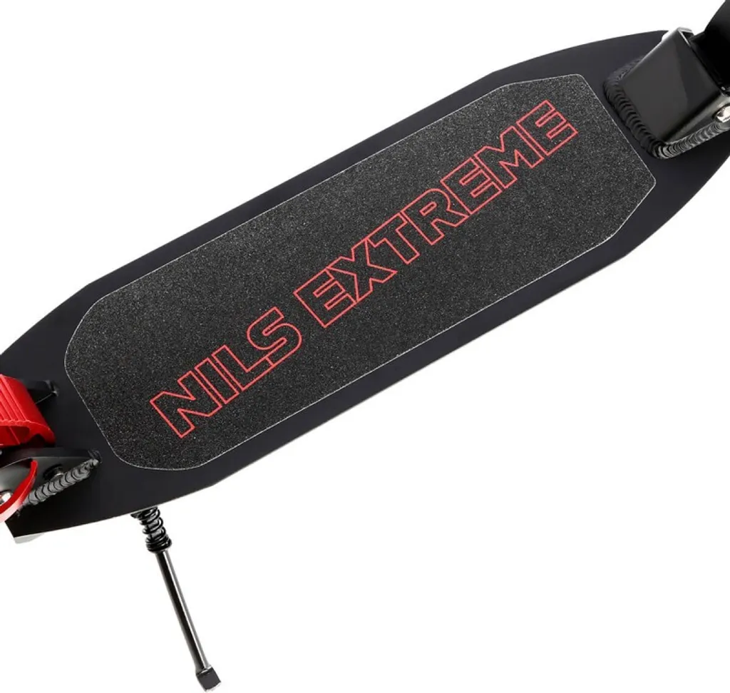 Dites Adieu aux Secousses avec la Trottinette NILS Extreme HC300 Rouge Gonflable