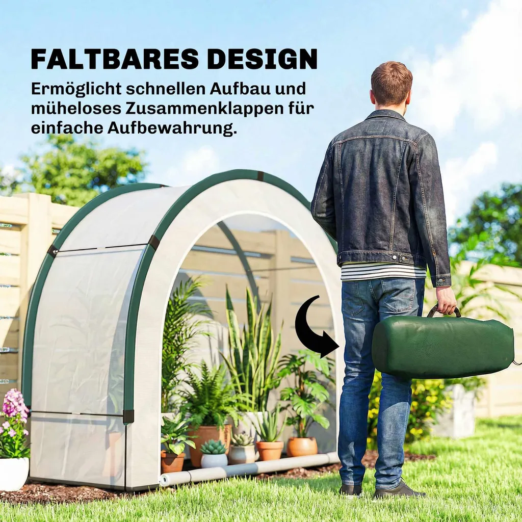 Serre de Balcon Modulable à Structure Acier et Bâche PE Translucide - 4