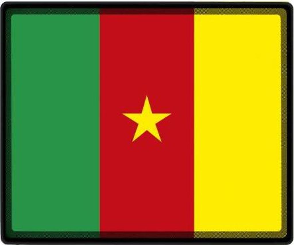 Mousepad Mauspad mit Motiv - Kamerun Fahne - 82076 - Gr. ca. 24 x 20 cm