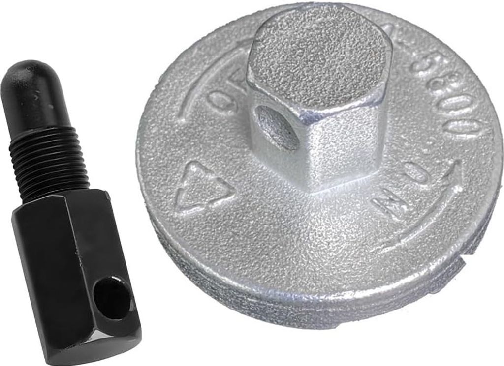 Kolbenstopper Kettensäge Kupplungsdemontage Expander Trommel Kettensäge Demontage Teile Kolbenstop Werkzeug Universal für Motorsägen (Silber)