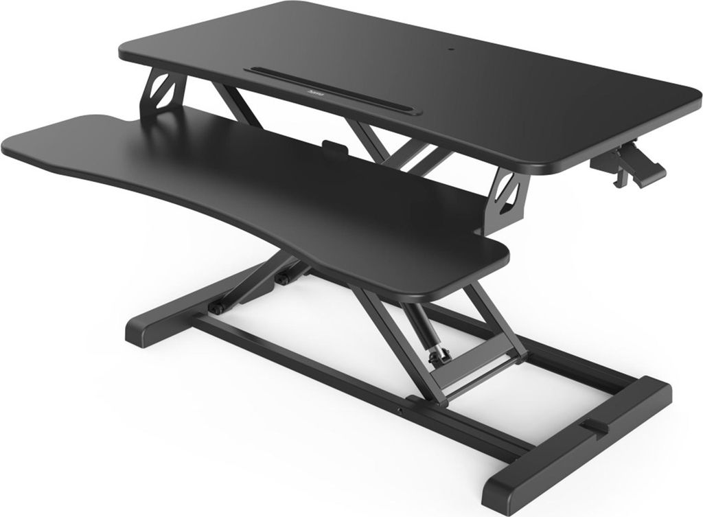 Hama Büro Höhenverstellbarer Schreibtischaufsatz, 80 x 40 cm