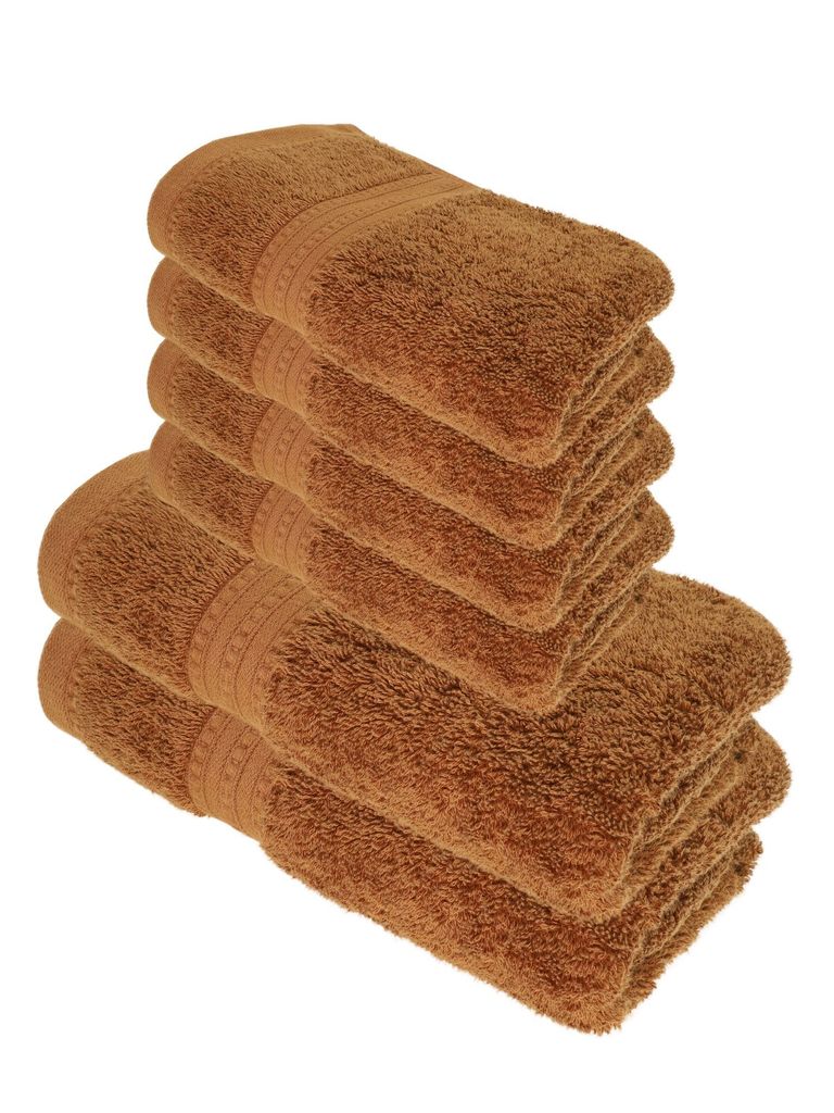 Julie Julsen BIO Duschtuch-Set 6 tlg. 2 Dusch- 4 Handtücher Schokobraun