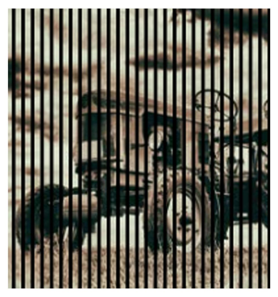 Akustikpaneele mit Digitaldruck Traktor01 19 x 1133 x 1195 mm Traktor Landschaft MDF PET-Fasern Wandpaneele Grau Weiß 2 Einzelplatten
