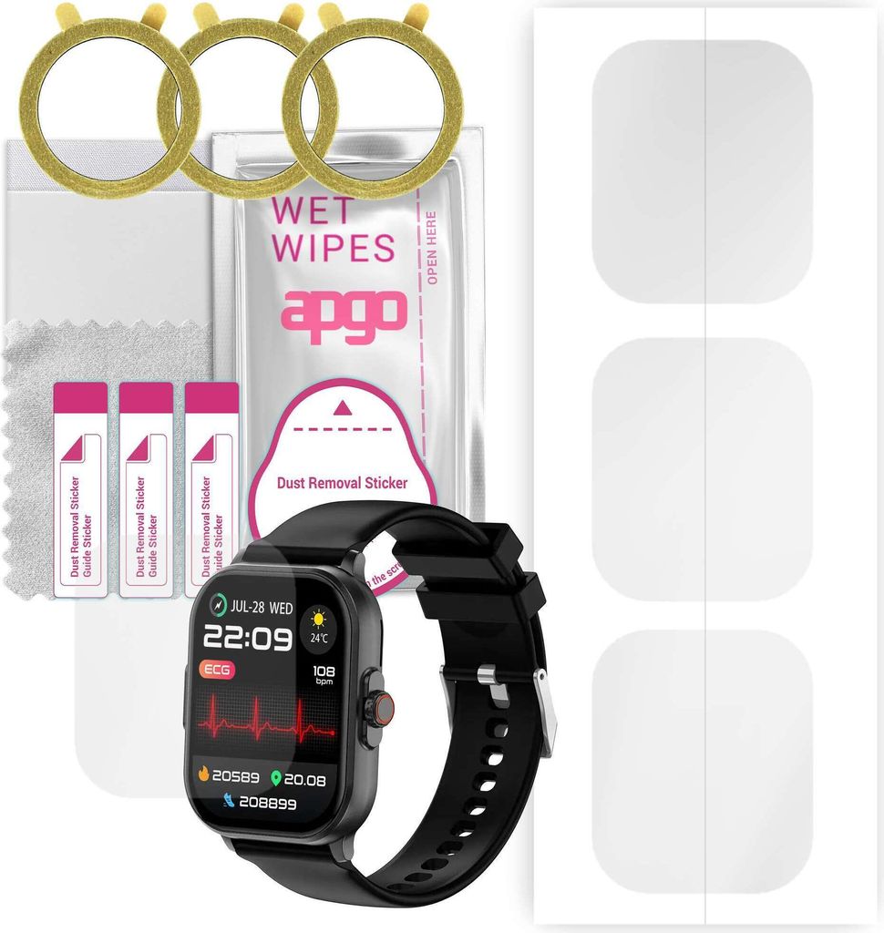 apgo 3 Stück Schutzfolie, klar, kompatibel mit Colmi C63 Produktbild 