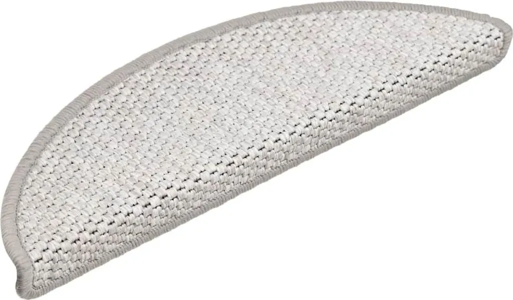 Tapis Escalier Antidérapant Look Sisal Platina : Stop aux Glissades 15 pcs