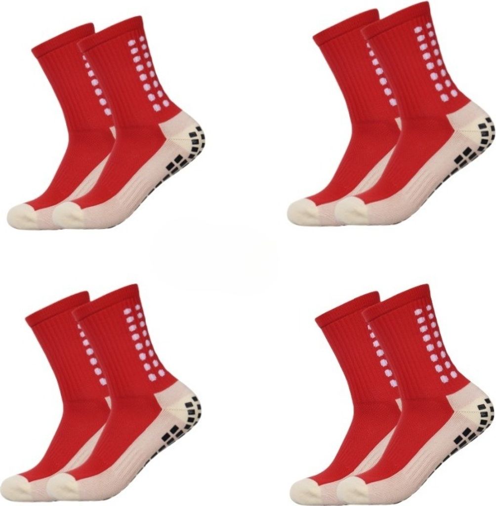 4 Paar Herren-Fußballsocken mit rutschfestem Griffpolster, Produktbild 
